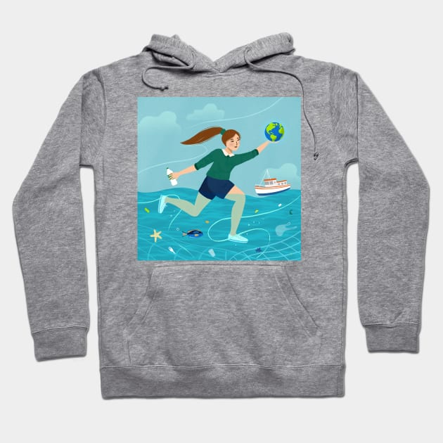 Clean the Seas Hoodie by Salty Siren Studios